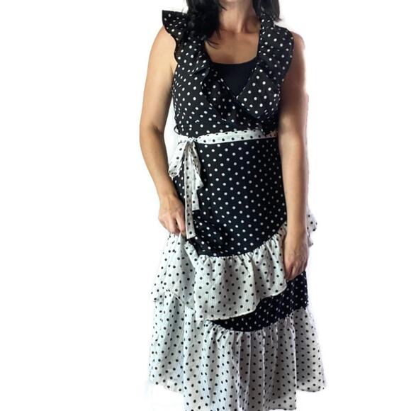 Q&A Los Angeles Polka Dot Midi Dress Size Small - Picture 2 of 8